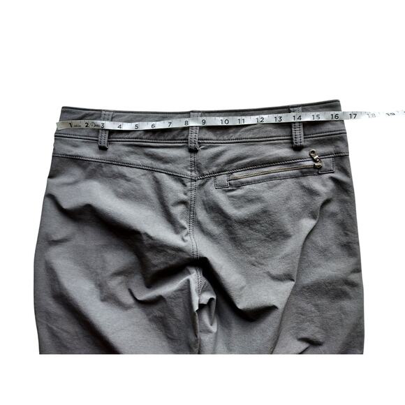 Athleta Women's  Gray Trekkie Hiking Wide Leg Pants Zip Pockets Mid-Rise Size 8 - Picture 11 of 13